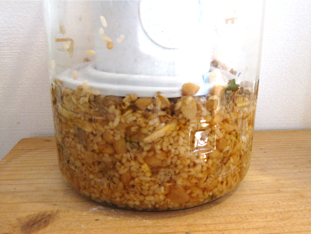 金山寺味噌作り 仕込み10日目