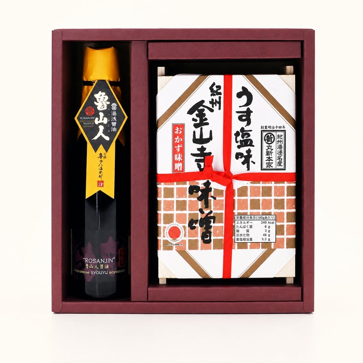 湯浅醤油 魯山人・金山寺味噌 うす塩味 和-なごみ- 調味料ギフト 【送料込】【限定】【59407】
