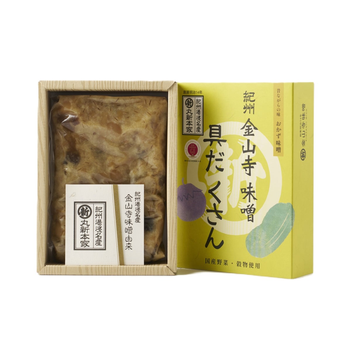 丸新本家 具だくさん金山寺味噌 350ｇ わの箱 真空パック